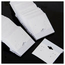 5*6cm White-Flocked Velvet Earring Display Hang Cards Hanger C6T4