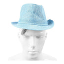 Men Women Unisex Summer Beach Hat Sun Jazz Panama Gangster Cap Trilby Fedor