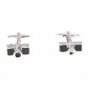 Black cufflinks for shirt Plane Camera zirconia Dragon Ball Blocks