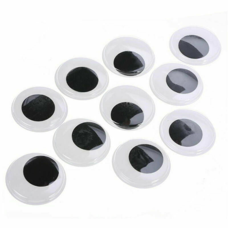 10pcs 40mm Big Black Wiggly Giant Googly Eyes For DIY Scrapbooking Hand Crafts