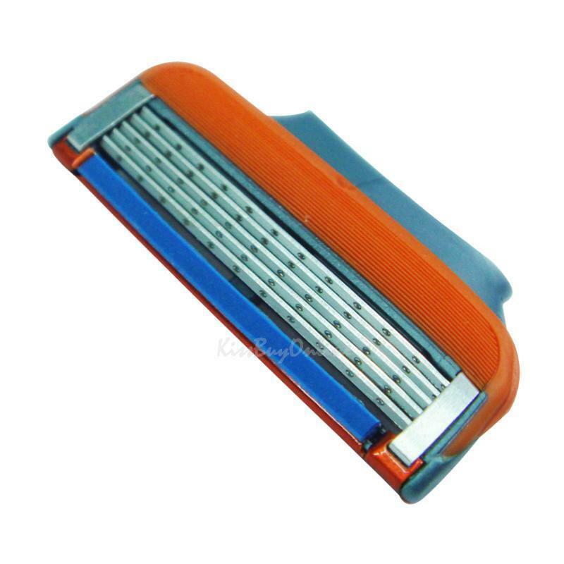 8x Stainless Steel Safety Sharp 5-Layer Blade Head Replacement for Shaving Razor