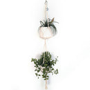 Pot Holder Macrame Plant Hanger Hanging Planter Basket Jute Rope Braided  Z