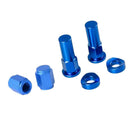 Aluminium Alloy Motorcycle Billet Tire Valve Stem Rim Lock Nut Cap Spacer Kit