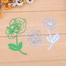 2pcs Rose DIY Cutting Dies Stencils Scrapbook Embossing Album Cards Gifts