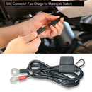 12V Motorcycle Battery Charger Terminal To SAE Quick Disconnect Cable Connector