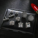 5 Pairs/Set Mom Crown Bowknot Stud Earrings For Women Bohemian Earring Jewe