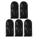 5 Pieces Plastic Dustproof Wigs Toupee Storage Case Protector Bag Organizer