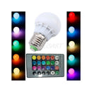 E27 3W Dimmable RGB LED light Color Changing Bulb with Remote Control 85-265V
