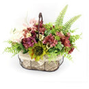 Iron Art Storage Basket Desktop Grocery Organizer Small Fruit Bowl Portable