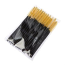 100Pcs Disposable Eyelash Brush Mascara Wands Applicator Spoolers (Yellow)