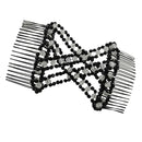 Hair Combs Beads Double Clip Comb Elastic Bun Maker Women DIY Hair Accessory
