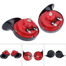 One Pair12V120DB Loud Car Dual-tone Snail Electric Air Horn Siren Universal A
