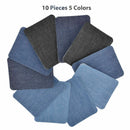 10Pcs Thermal Sticky Iron On Mending Patches Jeans Bag Hat Repair Decor Des