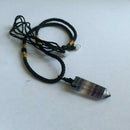 1*Natural Fluorite Quartz Crystal Pendant Point Pendulum Chakra Necklace Jewelry