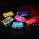 Double Support Iron Clip Lipstick Case With Mirror Inside & Snap-On Closure FT