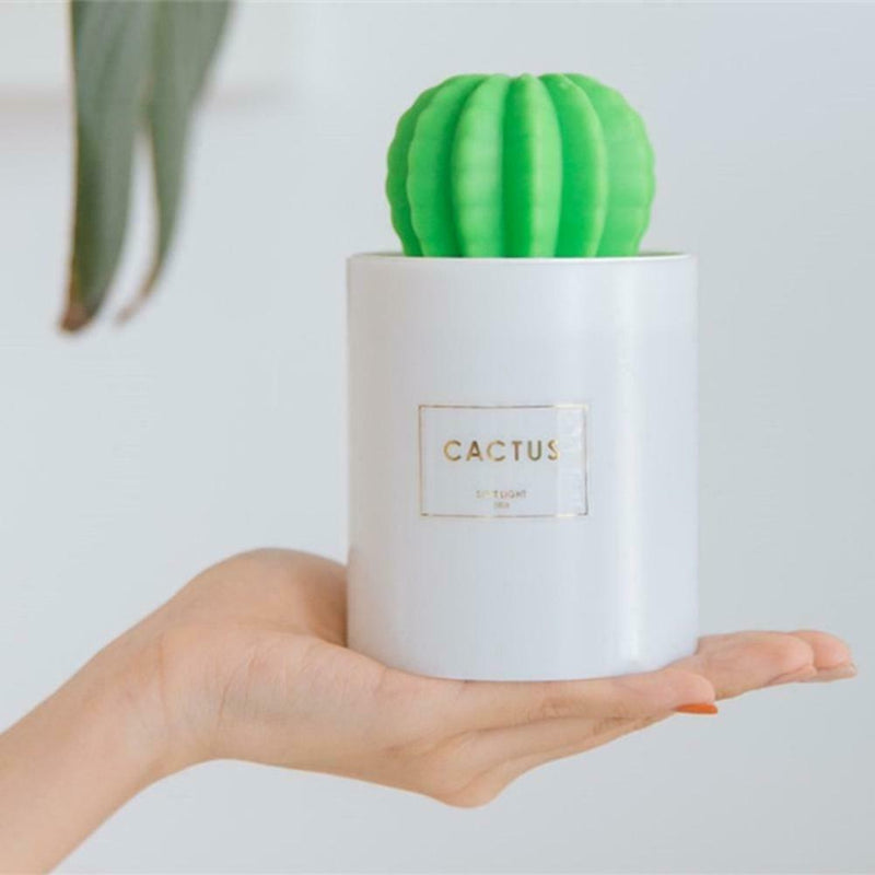 280mL Cactus Timing Air Humidifier USB Aromatherapy Diffuser Mist Maker