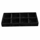 8 Grid Velvet Jewelry Ring Earrings Display Box Tray Holder Storage Showcas