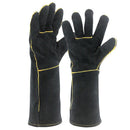 Olson Deepak Black Welders Gloves Leather Factory Gardening Welding Wood St