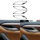 Carbon Fiber Car Interior Door Handle Bowl Frame Cover for BMW E84 X1 11-15