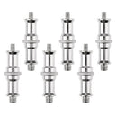 6pcs Double End Stud 1/4" and 3/8" Adapter Spigot Male Screw for Light Stand