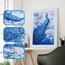 Peacock Shaped DIY 5D Diamond Embroidery Painting Kit for Beginner Art Home