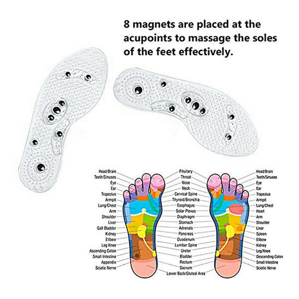 Magnetic Therapy Insoles,Breathable Magnetic Massage Insoles Orthotic Fight T7D8