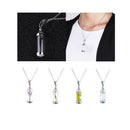 6 Pieces Stainless Steel Screw Cap Tube Glass Bottle Cage Charm Locket Ash Urn