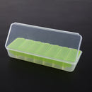 Large Travel Pill Cases Portable 7-Day Medicine Box Tablet Container(Green)
