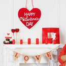 Happy Valentine Day Non-woven Fabric Wall Hanging Board Home Plaques Signs