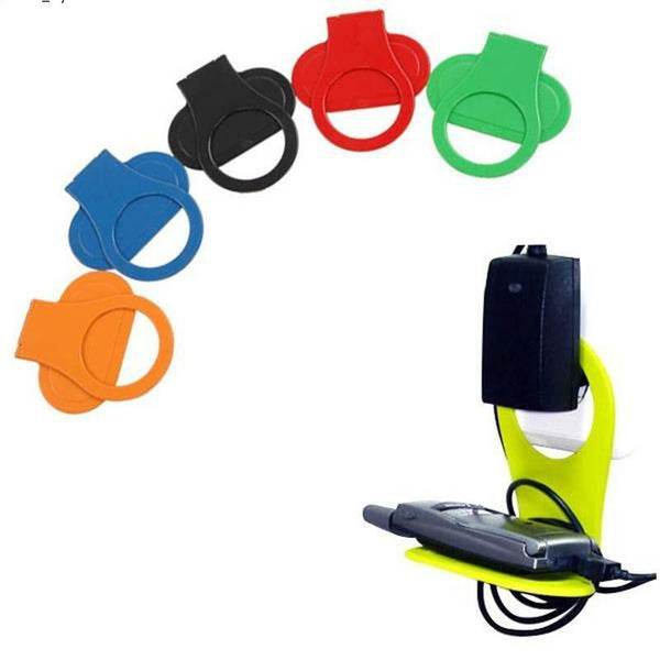 Foldable Mobile Cell Phone Wall Plug Charger Charging Rack Hang Holder Socket