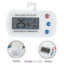 Waterproof Digital LCD Freezer Refrigerator Thermometer with Hanging Hook