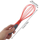 Handle Whisk Silicone Kitchen Mixer Balloon Wire Egg Beater Tools randomBX