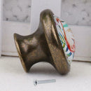 2 x Retro Kitchen Cabinet Knob Furniture Handle Drawer Dresser Pull Flamingo