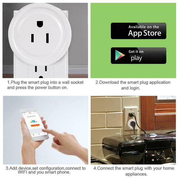 Smart Power Socket Wifi Switch Remote Control Timer Outlet Adapter APP control