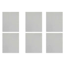 6PCS Privacy Window Film White Frosted Thicken Static Cling Vinly Opaque Non ghj