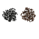 100x Wooden Toggles Buttons Olive Shape Sewing Button 2 Holes Embellishments