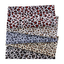5Pcs Leopard Printed 100% Cotton Fabric Quilting Patchwork Sewing Crafts