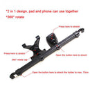 2 in 1 Universal Car Tablet PC Phone Holder Rack 360 Degree Back Seat Headr H4T6