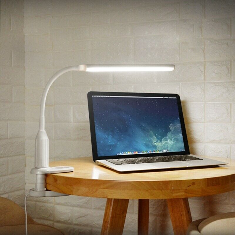 5W 24 Leds Eye Protect Clamp Clip Light Table Lamp Stepless Dimmable Bendab V3H8