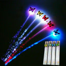 LED Colorful Butterfly Flashing Hair Braid Lights Up Party Xmas Z2G3 Wig Su D6O1
