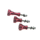 Aluminum Stainless Thumb Knob Bolt Nut Screw Set For GoPro Hero3+/3/2/1-Red
