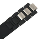 20mm Silicone Strap Watch Band For Chronoscaph Autoscaph 21 Band, Black N6X6