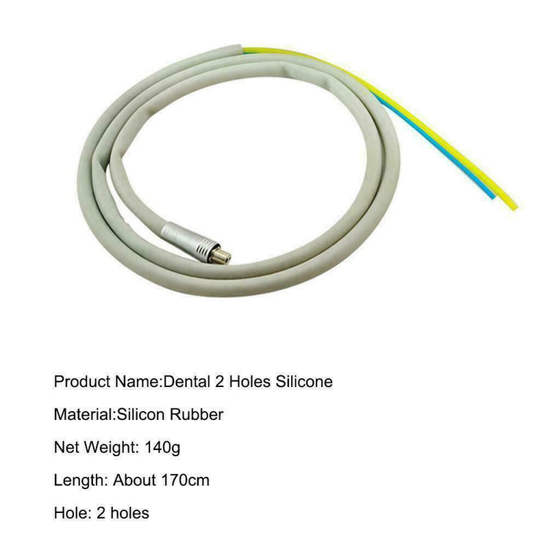 Dental 2 Holes Handpiece Hose Tube With Connector For High Speed Handpiece A0W9