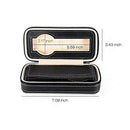 2 Grids PU Leather Travel Watch Storage Case Zipper Wristwatch Box Organize