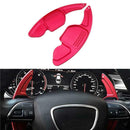1Pair Shift Paddle Shifter Extension fit for Audi A3 A4L A5 A6 A7 A8 S5 Q5 Red