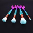 4pcs Professional Foundation Powder Eyeshadow Face Brush Makeup Brushes Set A