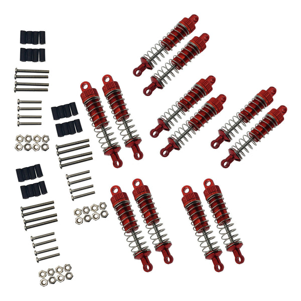 12Pcs Front Metal Rear Shock Absorber Sets for WPL C14 C24 MN D90 MN45 HS 18301