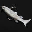 5Pcs 8.5cm 14g Soft Bait Lead Head Fish Lures Bass Fishing Tackle Sharp Hoo