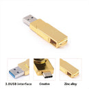 USB3.0 Flash Drive Thumb Memory Stick Rotatable Pendrive Type-C 16GB for PC
