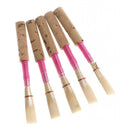 Pack Of 5 Oboe Reeds Reed Pink Strength Medium W/ Plastic Case For Oboe